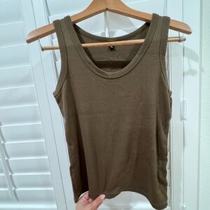 Uniqlo Khaki Tank Top